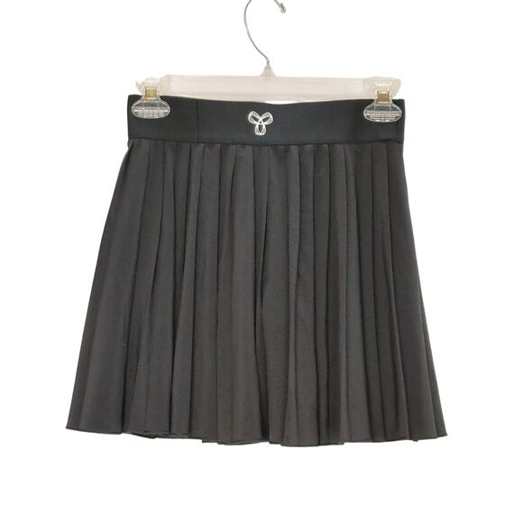 Aritzia Tna Tennis Micro Skirt Built-In Shorts High Rise Pleated Black Womens XS - Picture 4 of 9
